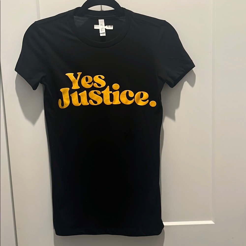 Bella Canvas Black Yes Justice/Yes Peace T-shirt